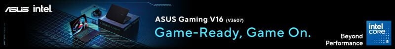 ASUS Gaming V16 V3607 Leaderboard Banner 800 x 100