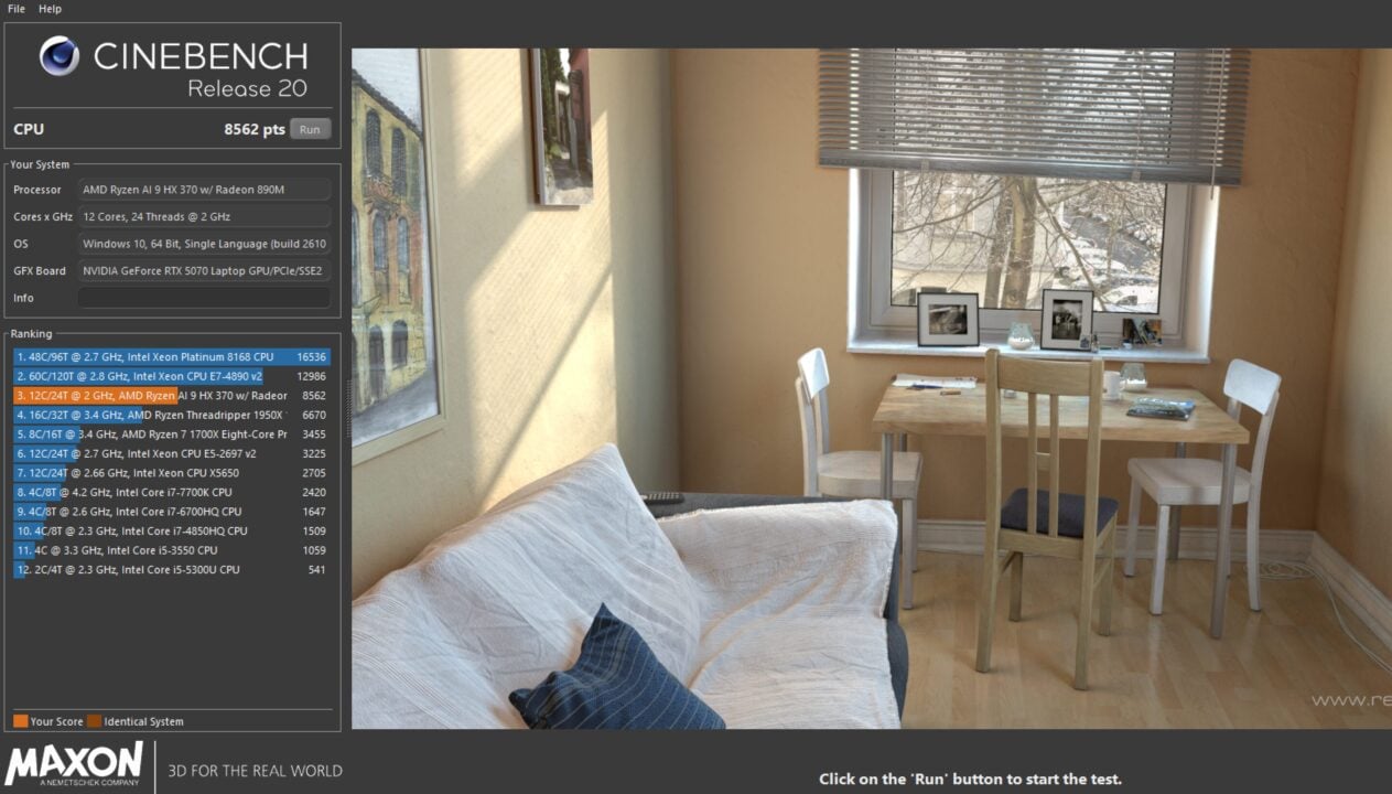 Cinebench R20