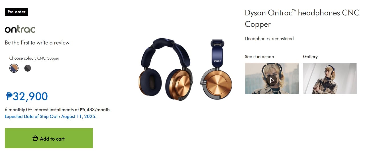 Dyson OnTrac Arrival PH 2