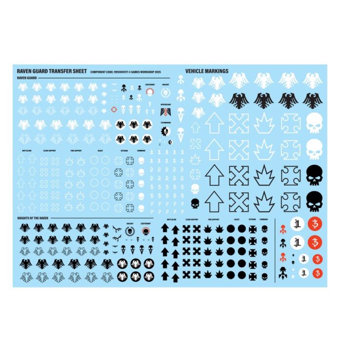 Raven Guard Transfer Sheet