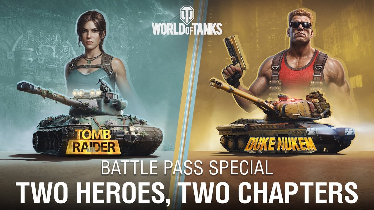 World of Tanks Duke Nukem Tomb Raider