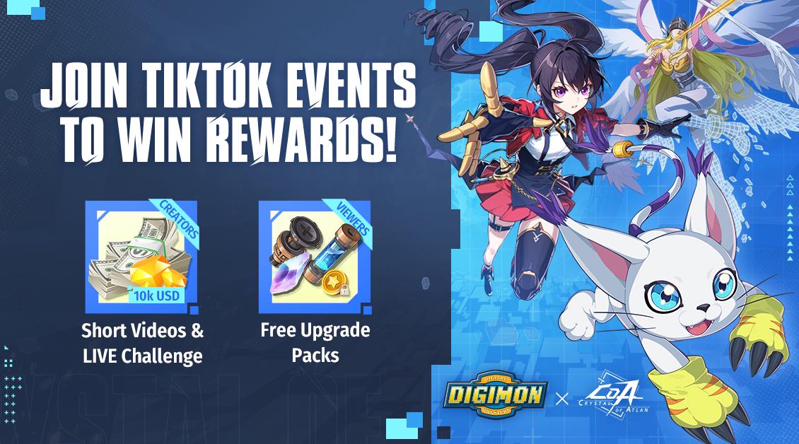 Digimon Adventure X Crystal of Atlan Join Tiktok Events