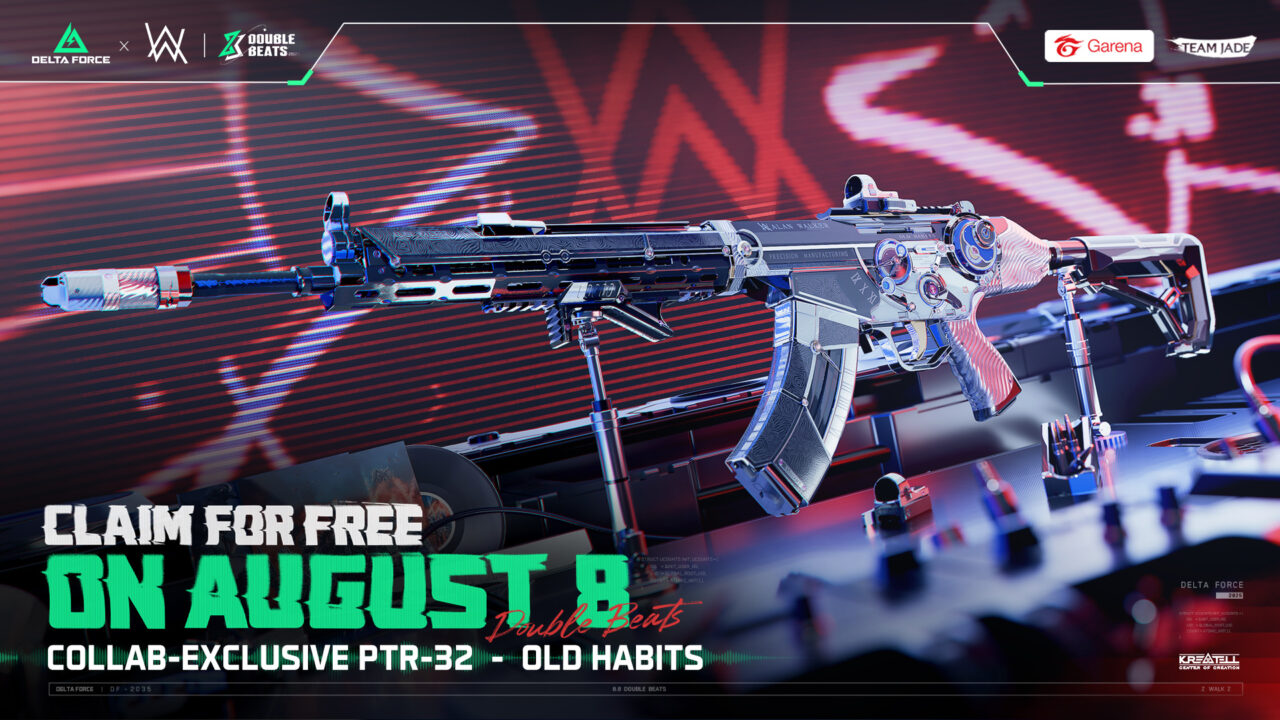 Garena® Delta Force x Alan Walker exclusive PTR 32 – Old Habits weapon