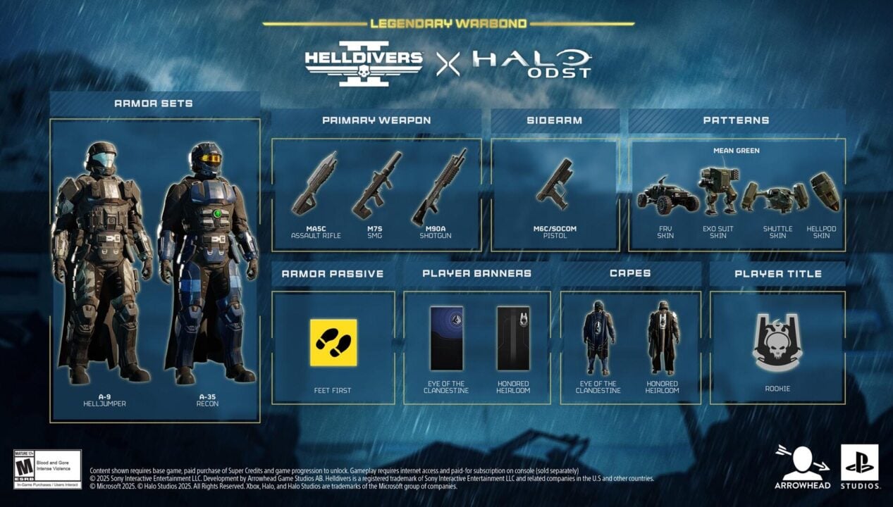 Helldiver 2 x HALO ODST Warbond