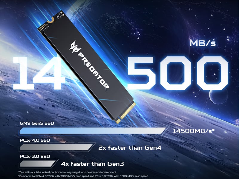 Predator GM9 New SSD Memory