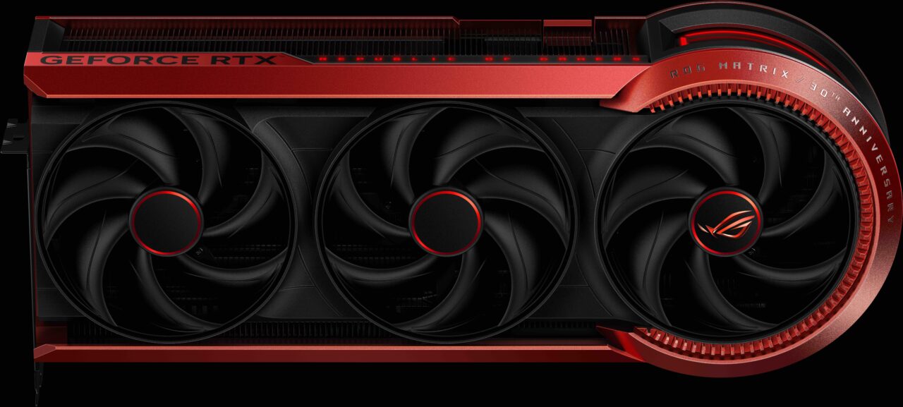 ROG Matrix GeForce RTX 5090 ASUS Graphics Card 30th Anniversary Edition Front