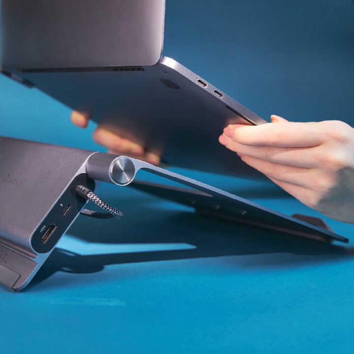 Hub Stand USB C 5 in 1 Laptop Stand Hub