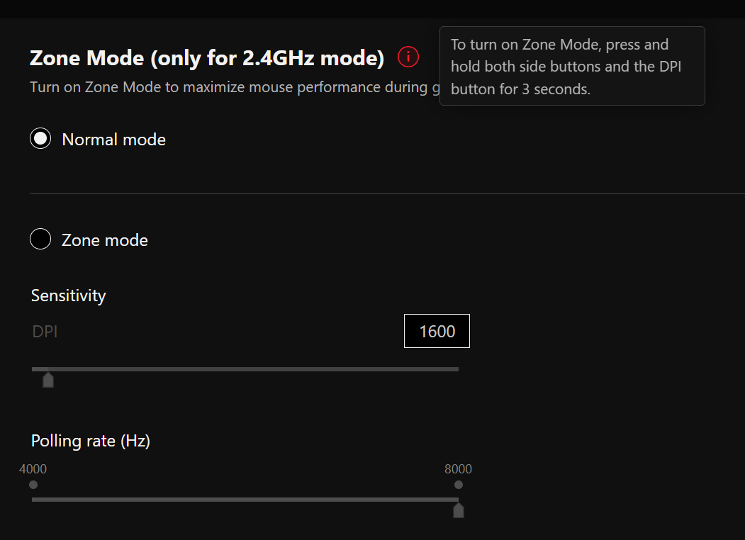ROG Harpe II Ace Zone Mode 2
