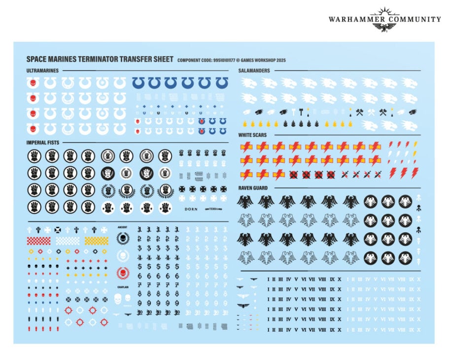 Terminator Transfer Sheets
