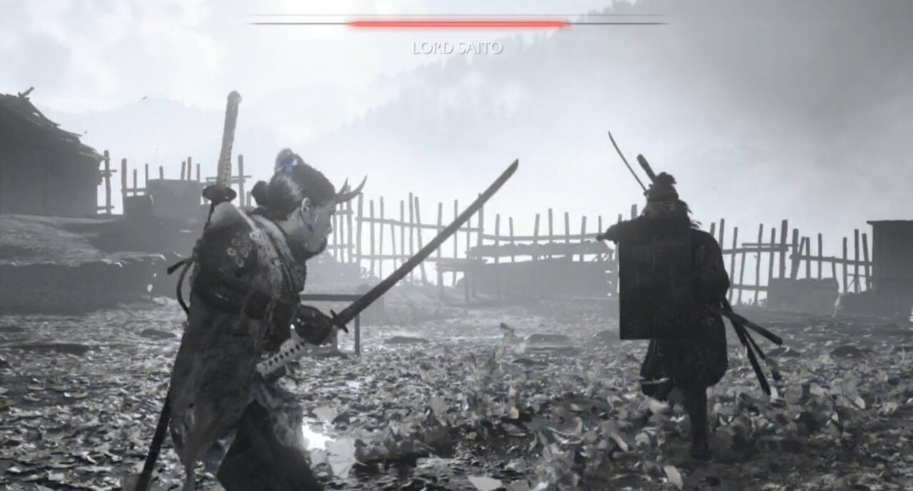 Saito using shield