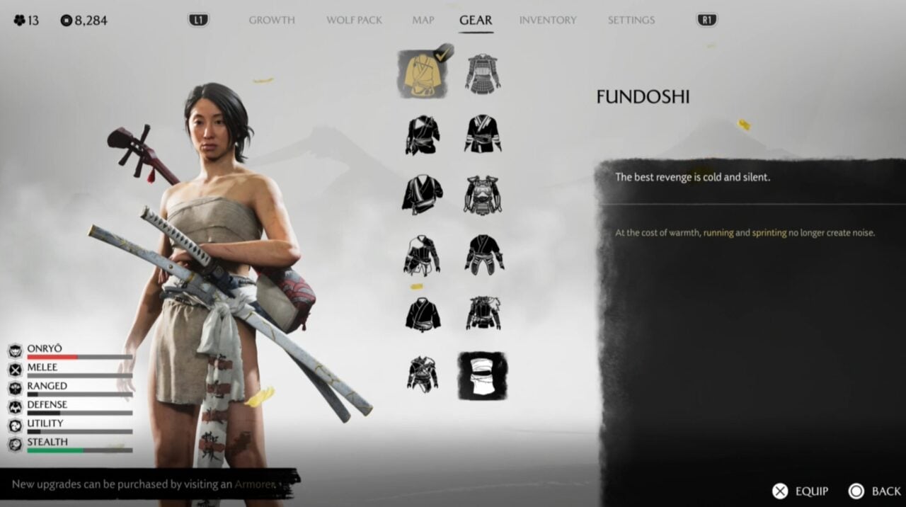 ghost of yotei fundoshi armor